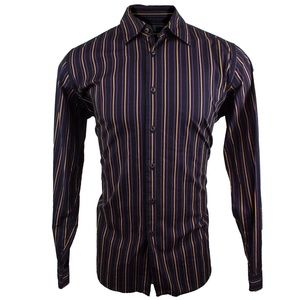 Prada - button up long sleave (black, purple, yellow)